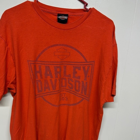 Harley-Davidson Orange Short Sleeve Tee - Picture 6 of 6